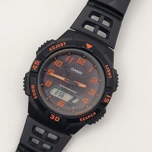 Casio 5208 AQ-S800W Light Up Tough Solar Digital Watch Tested Works